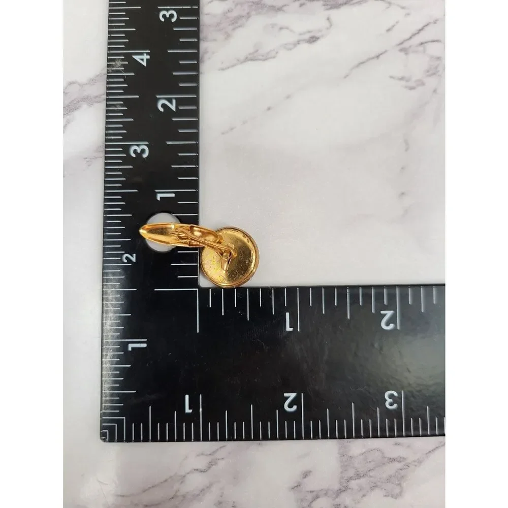 Vintage Gold tone Cufflinks with Raised Repousse Sunshine Sun Face on Front